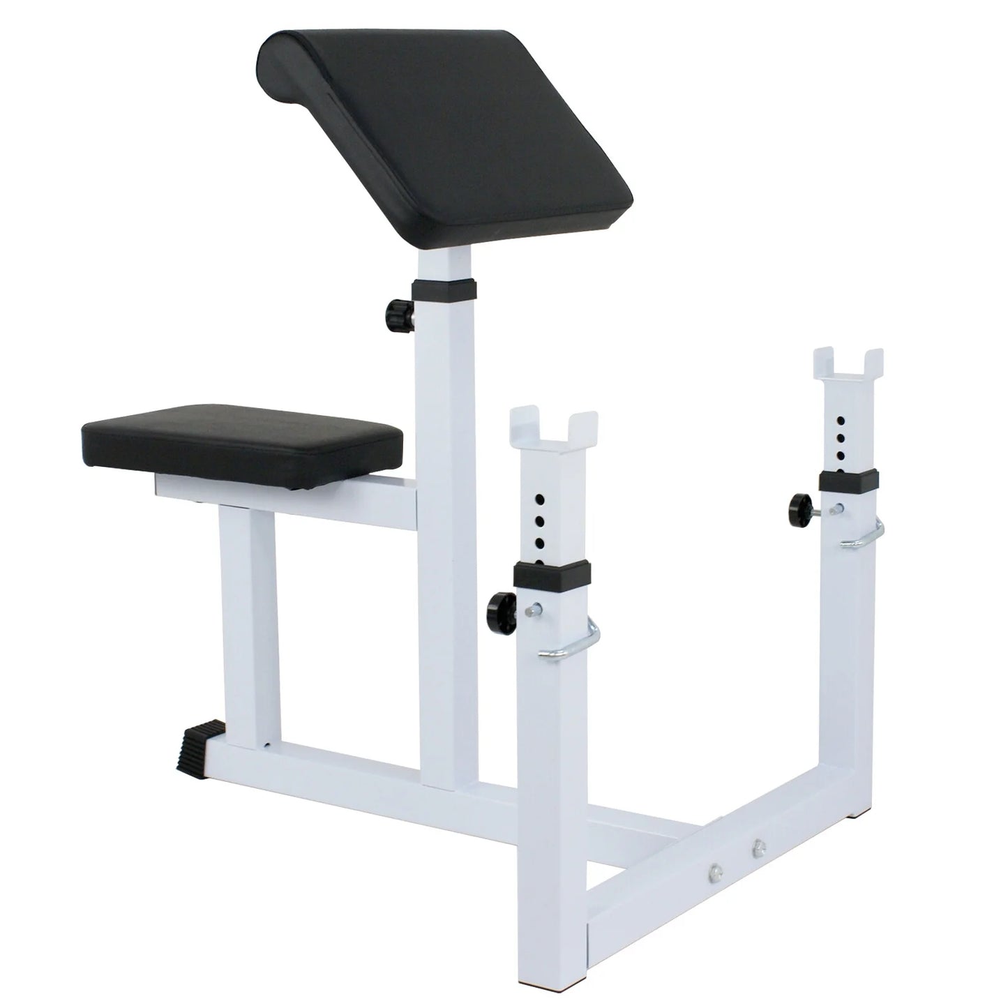 Adjustable Preacher Curl Bench Bicep Curl Weight Bench Max.550Lbs Home Gym Fitness Equipment