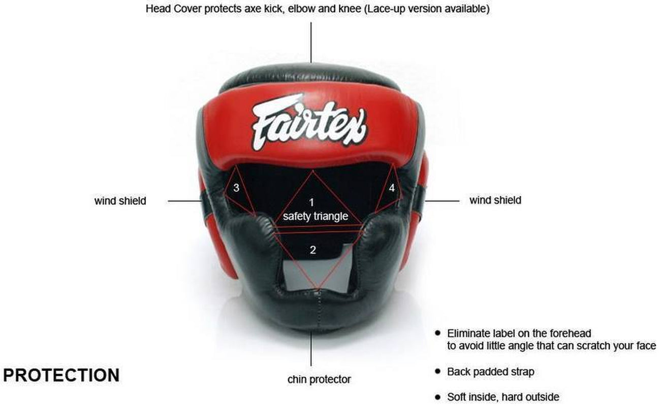 FAIRTEX HEADGUARD HG13 DIAGONAL VERSION FULL HEAD COVERAGE MUAY THAI KICK BOXING